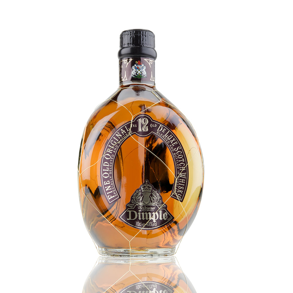 Flasche Wisky Dimpel Produktfotografie